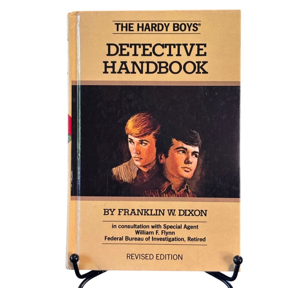 VTG 1990 Hardy Boys Detective Handbook by Franklin Dixon, Hardcover